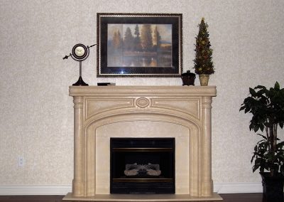 Cast stone fireplace mantel Barcelona