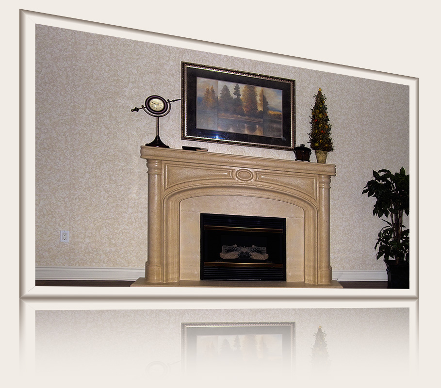 Barcelona Fireplace Mantel by Multi-Cast Design Barcelona Fireplace Mantel by Multi-Cast Design