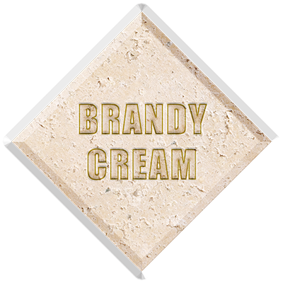 Cast stone colours sample - Brandy Cream