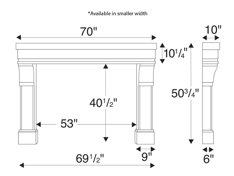 Capri Technical Drawing