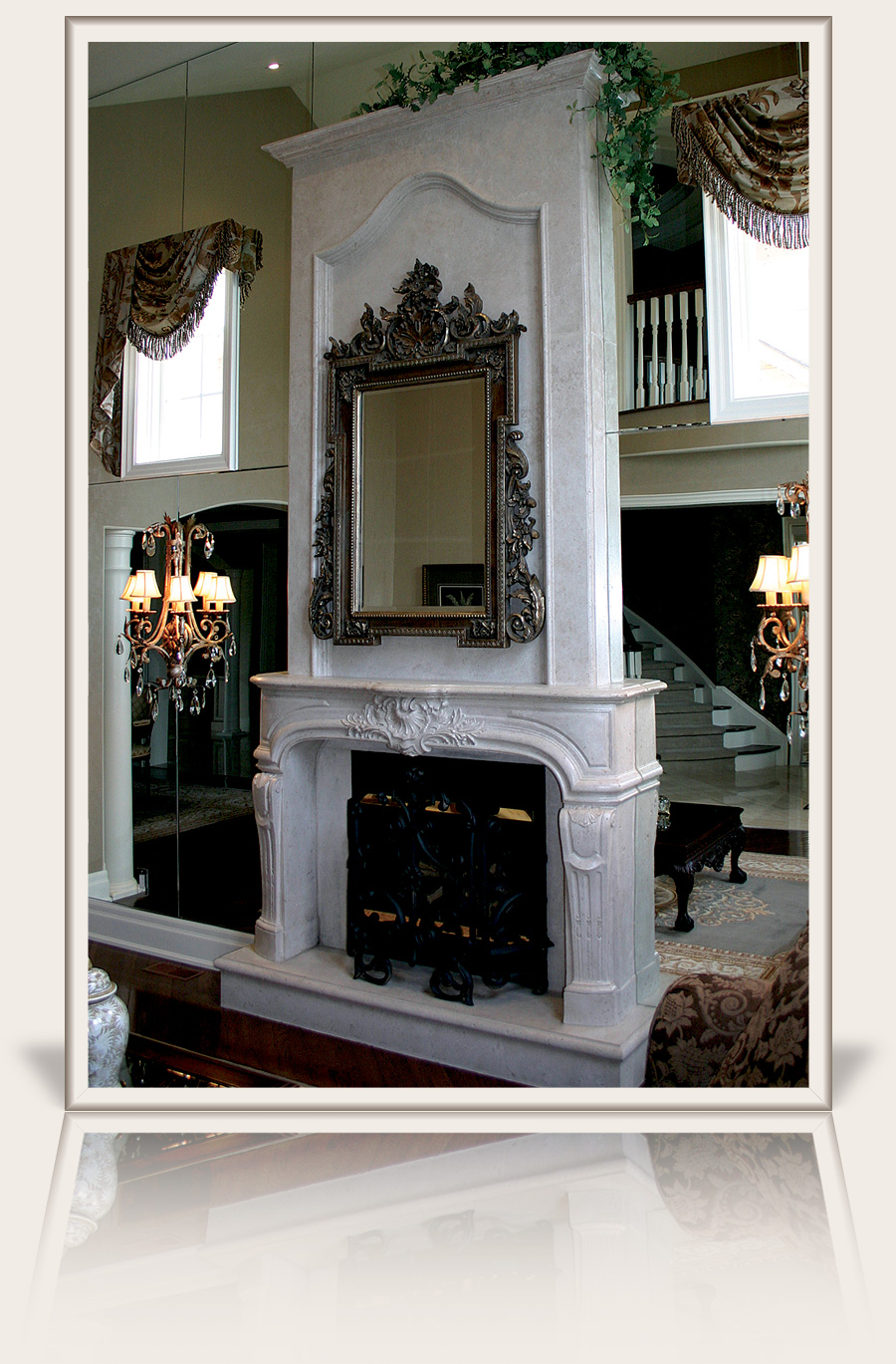 Louis XIV Fireplace Mantel by Multi-Cast Design