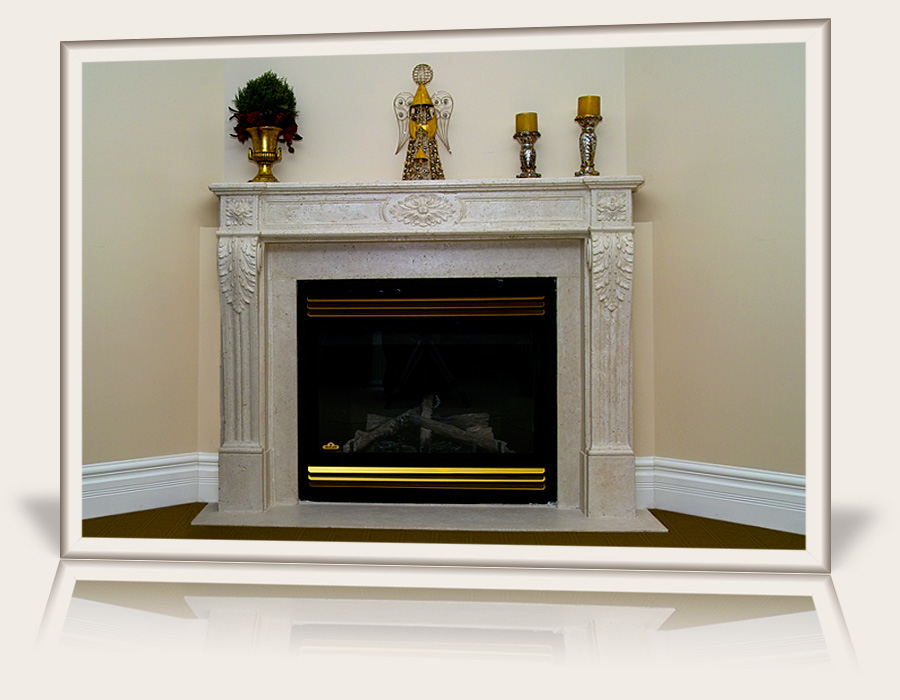 Louis XVI Fireplace Mantel by Multi-Cast Design