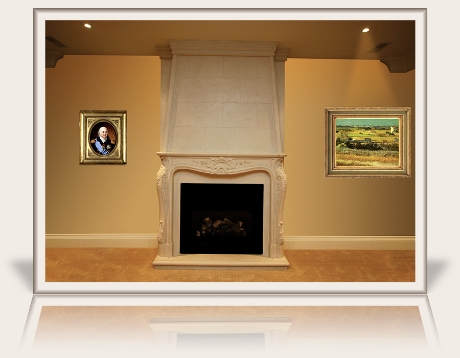 Louis XVIII Fireplace Mantel by Multi-Cast Design