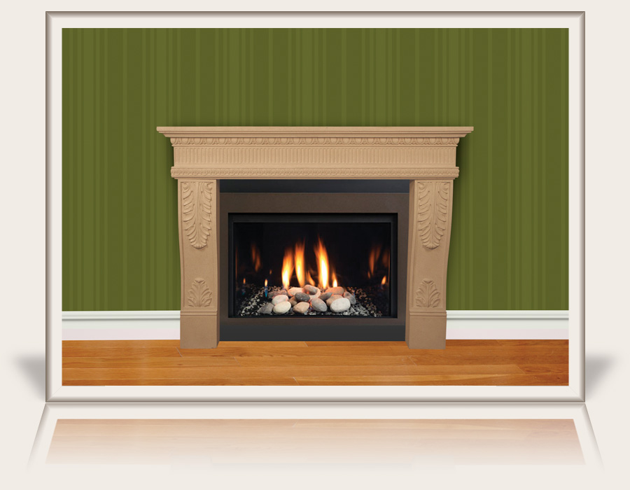 Monaco Fireplace Mantel by Multi-Cast Design