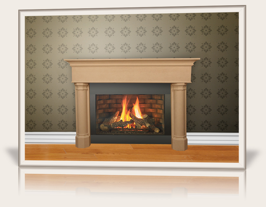 Napoli Fireplace Mantel by Multi-Cast Design