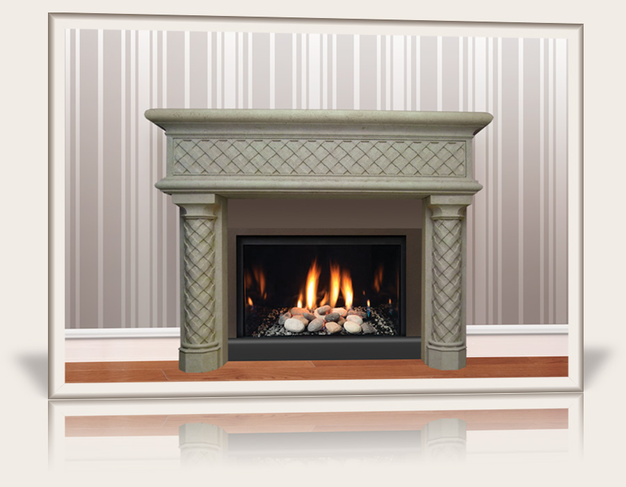 Oasis Fireplace Mantel by Multi-Cast Design