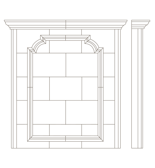 Overmantel "H"