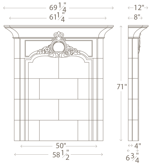 Overmantel "K"