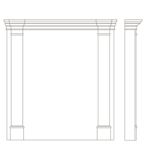 Overmantel "N"