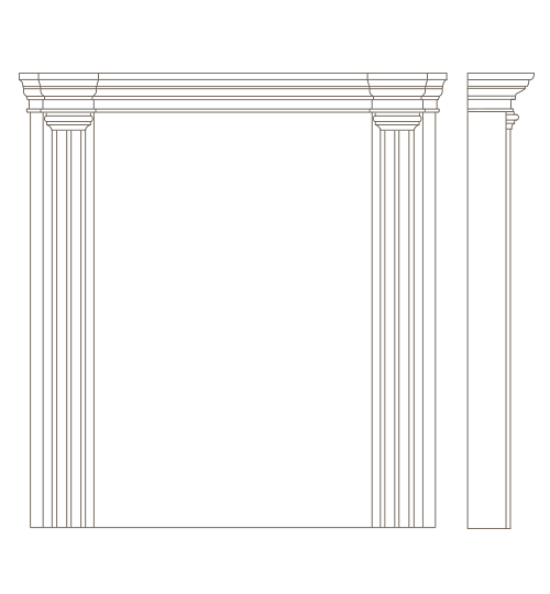 Overmantel "P"