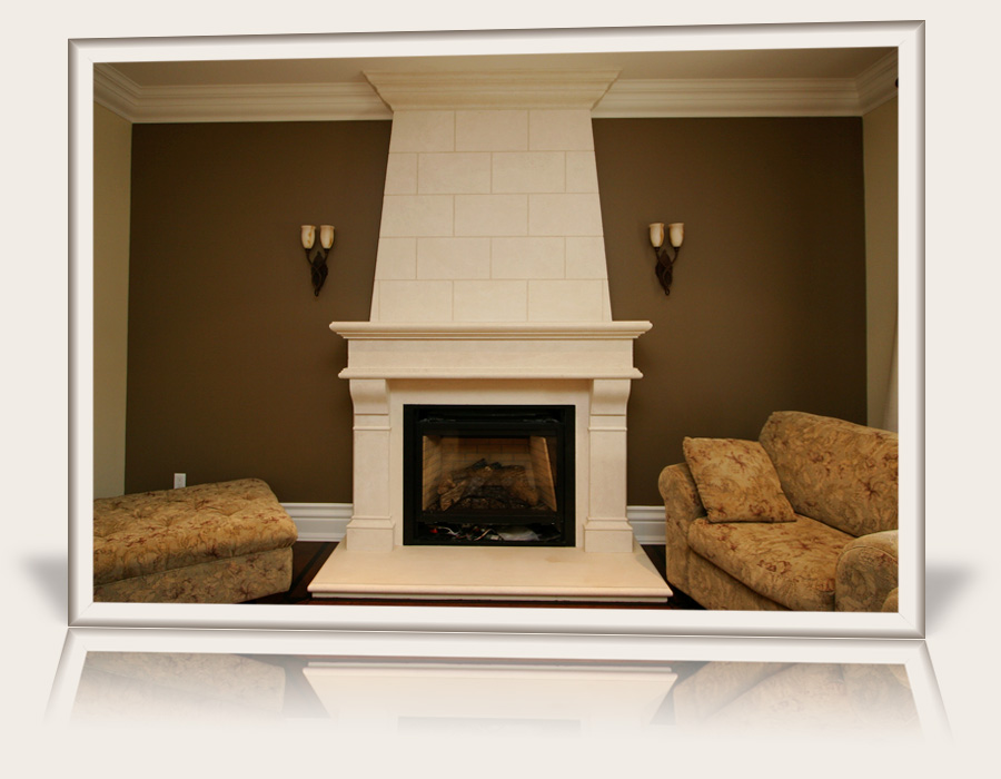 Small Siena Fireplace Mantel by Multi-Cast Design