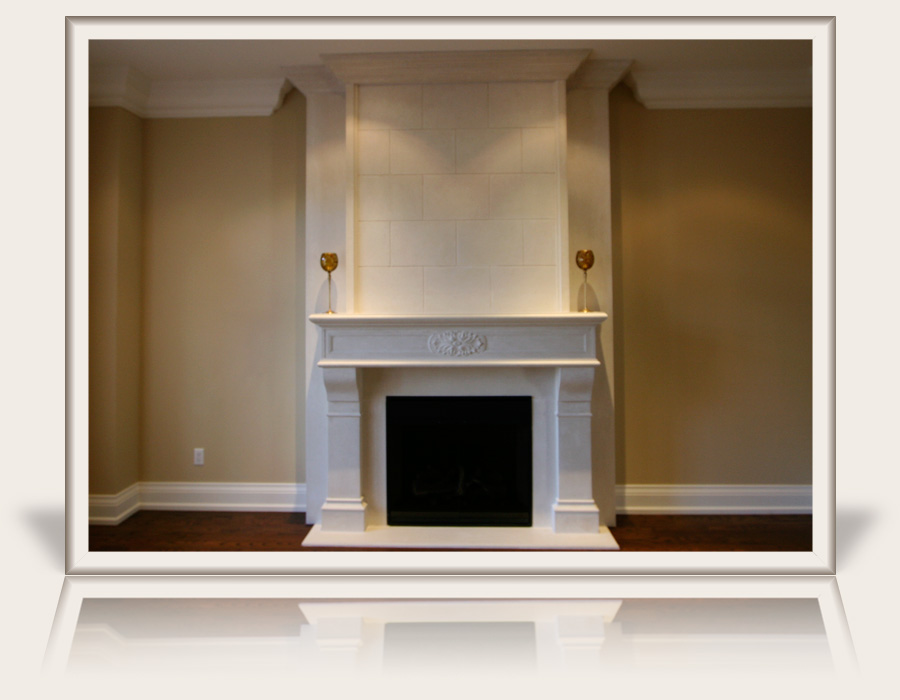 Small Torino Fireplace Mantel by Multi-Cast Design