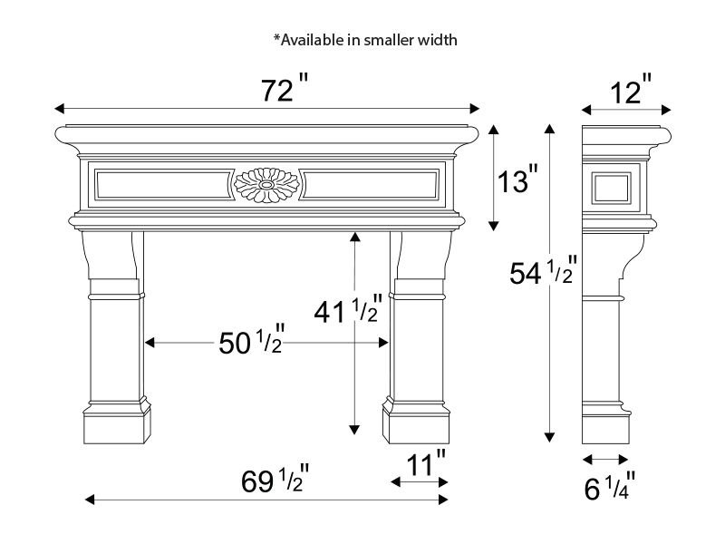 Small Torino Technical Drawing