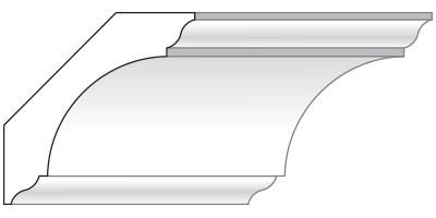 Lightweight Plaster Crown Moulding Stule 403