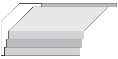 Lightweight Plaster Crown Moulding Stule 409