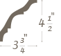 Plaster Cornice profile C-104