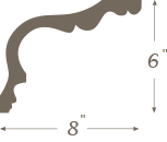 Plaster Cornice profile C-105