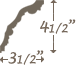 Plaster Cornice profile C-107