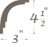 Plaster Cornice profile C-110