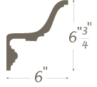 Plaster Cornice profile C-120