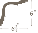 Plaster Cornice profile C-123