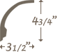 Plaster Cornice profile C-128