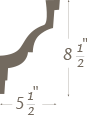 Plaster Cornice profile C-195