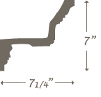 Plaster Cornice profile C-226