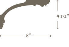 Plaster Cornice profile C-252