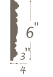 Plaster Cornice profile C-255