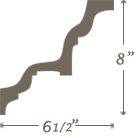 Plaster Cornice profile C-256