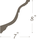 Plaster Cornice profile C-270