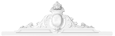 Plaster Pediments model D-3