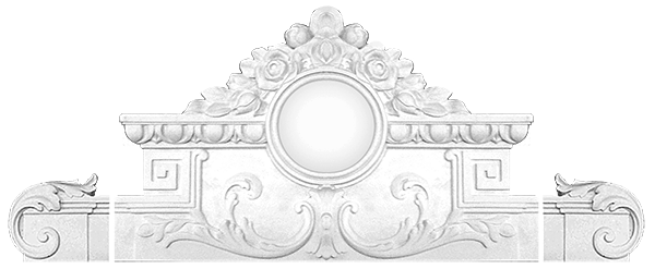 Plaster Pediments model D-7