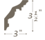 Plaster Cornice profile C-070