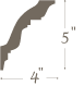 Plaster Cornice profile C-198