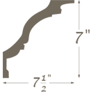 Plaster Cornice profile C-218