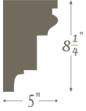 Plaster Cornice profile C-234