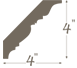 Plaster Cornice profile C-235