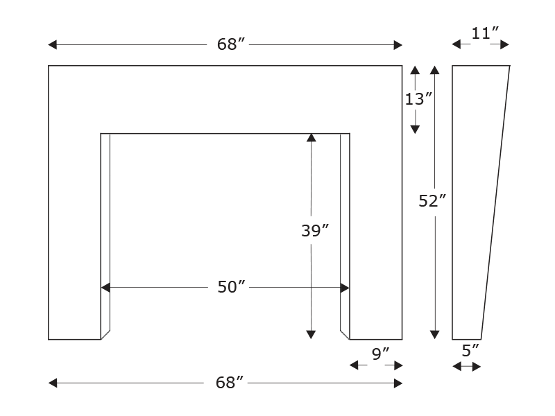 Lugano Technical Drawing