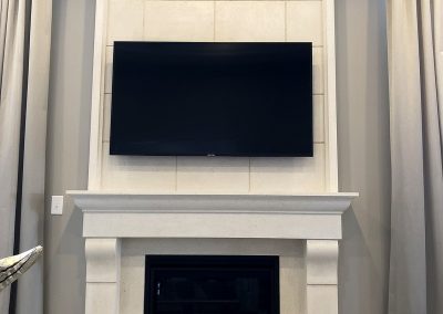 cast stone mantel, overmantel